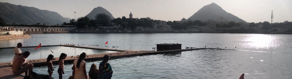 Lake at Pushkar, Rajathan